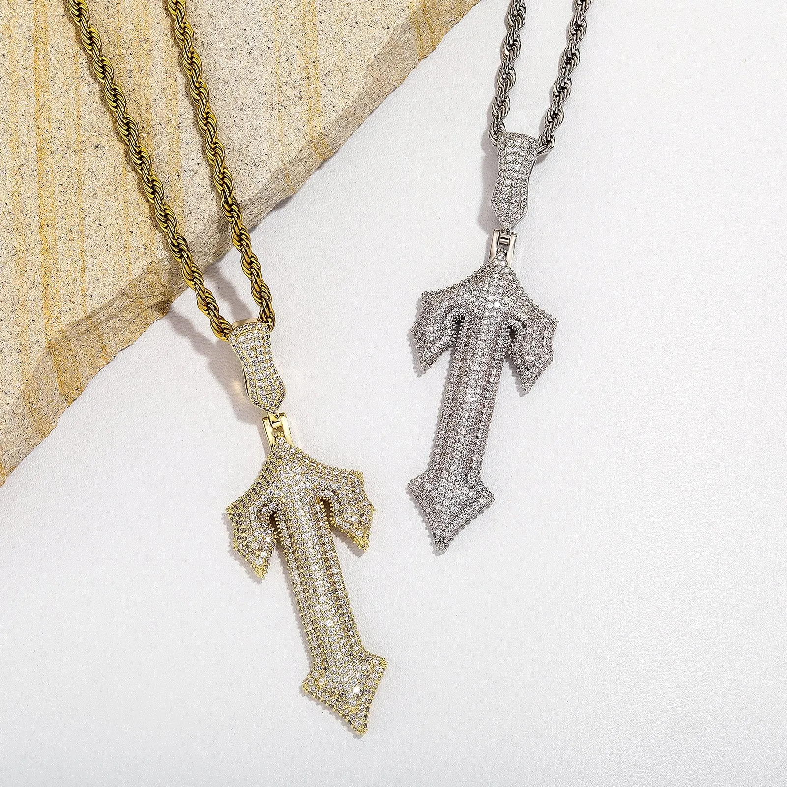 Hip Hop New Style Zircon Cross Pendant