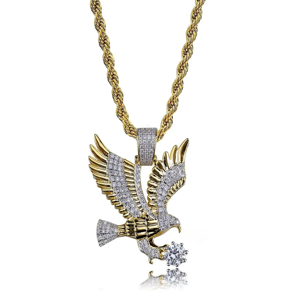 Iced Eagle Pendant