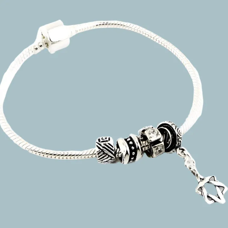 Israel star of david bracelet for woman, Star of David Jewish jewelry