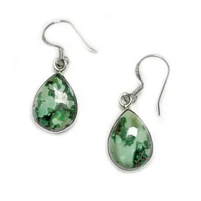 Kang Turquoise Teardrop Silver Earrings