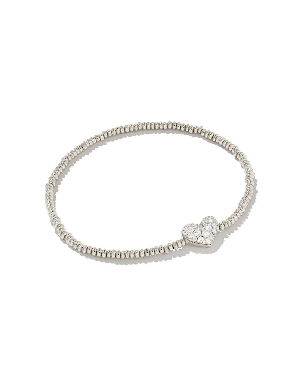 Kendra Scott Ari Heart Pave Stretch Bracelet