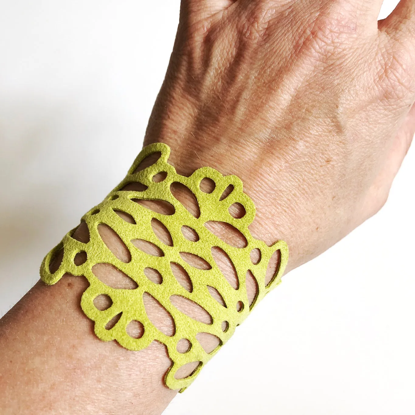 Lime Ultrasuede Reflection Bracelet