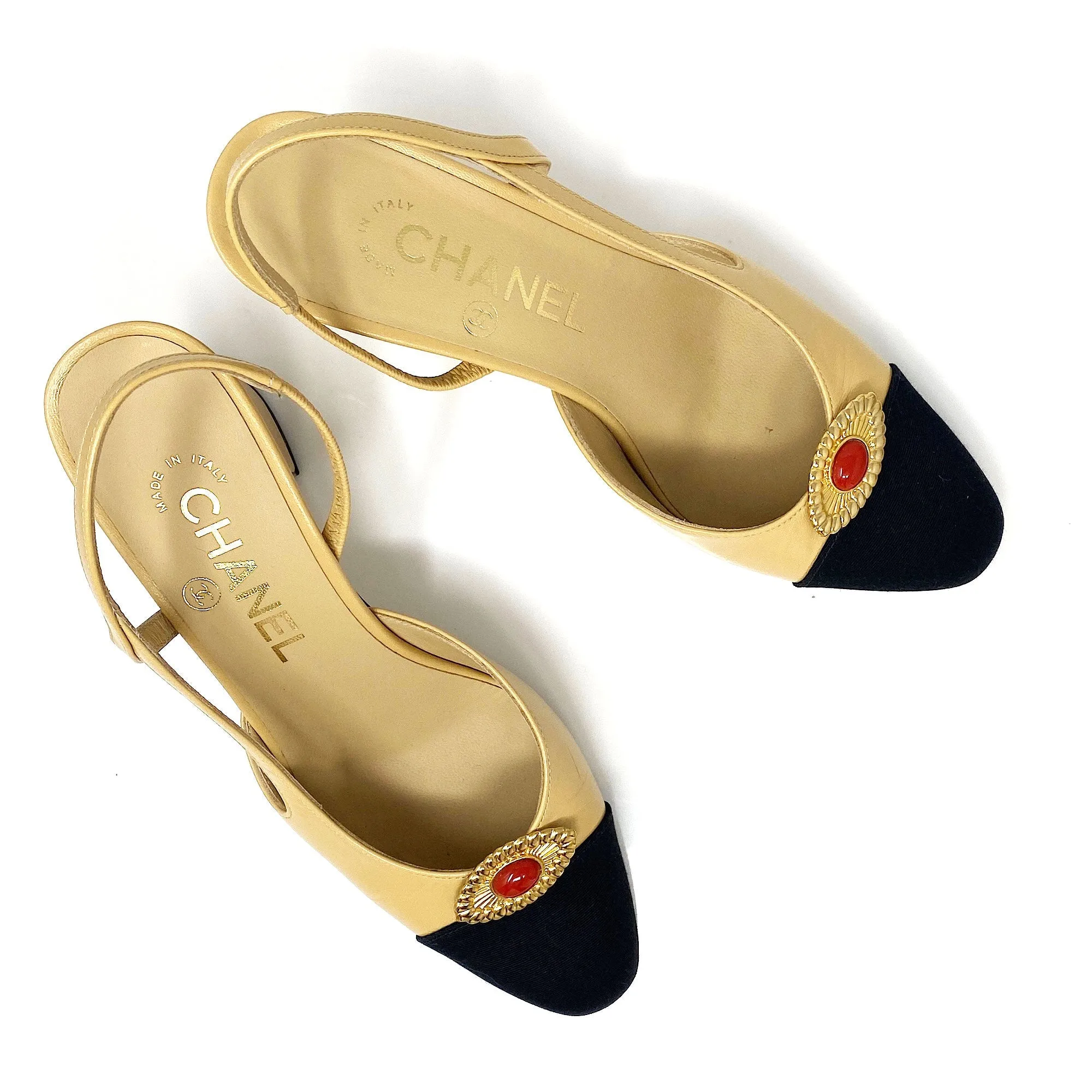 MEGHAN gold carnelian shoe clips