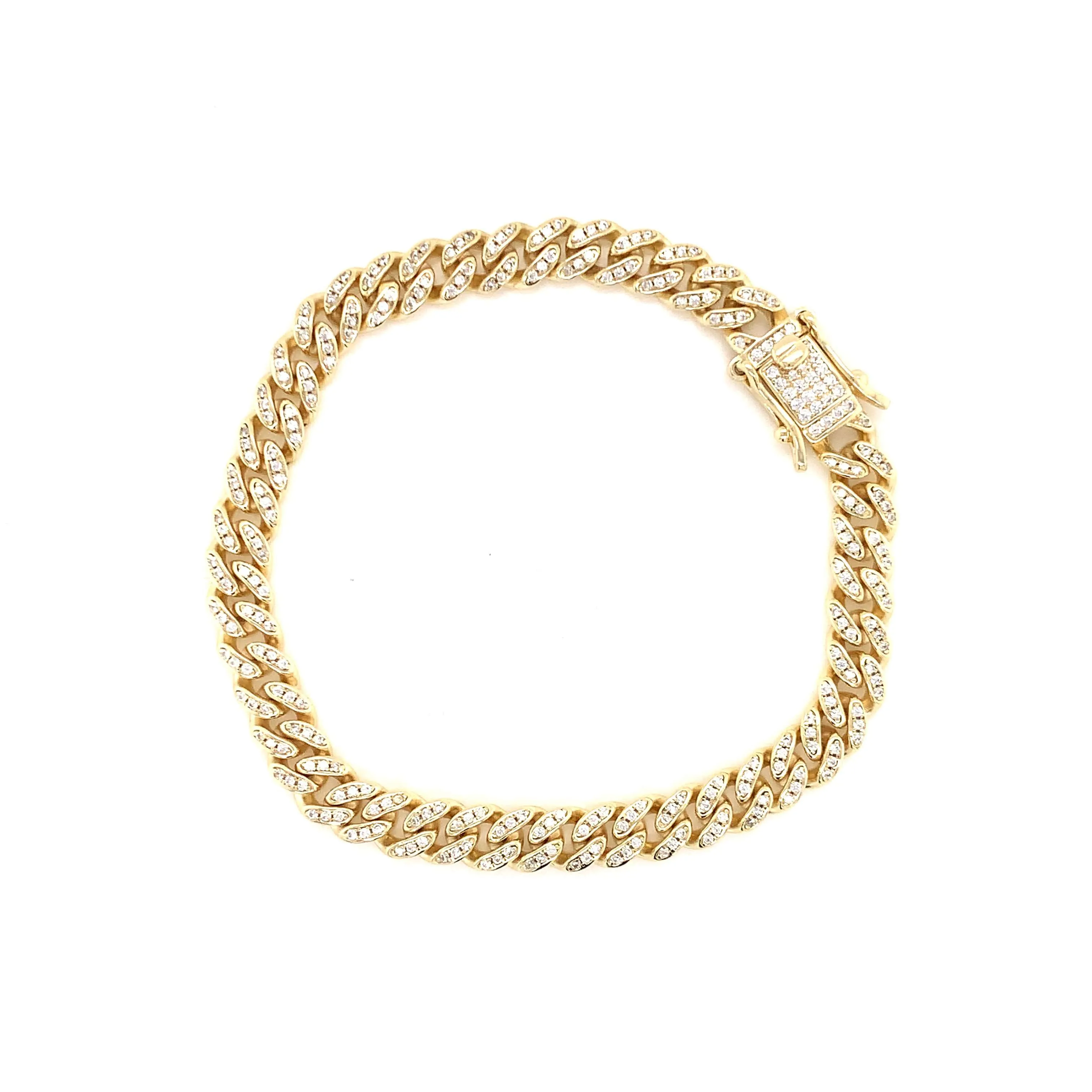 Miami Cuban Micro Pave Bracelet