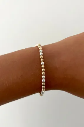 Mixed Metals Ball Bracelet