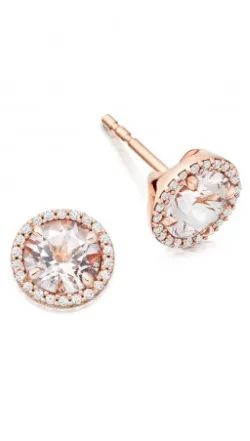 Morganite Leah Stud