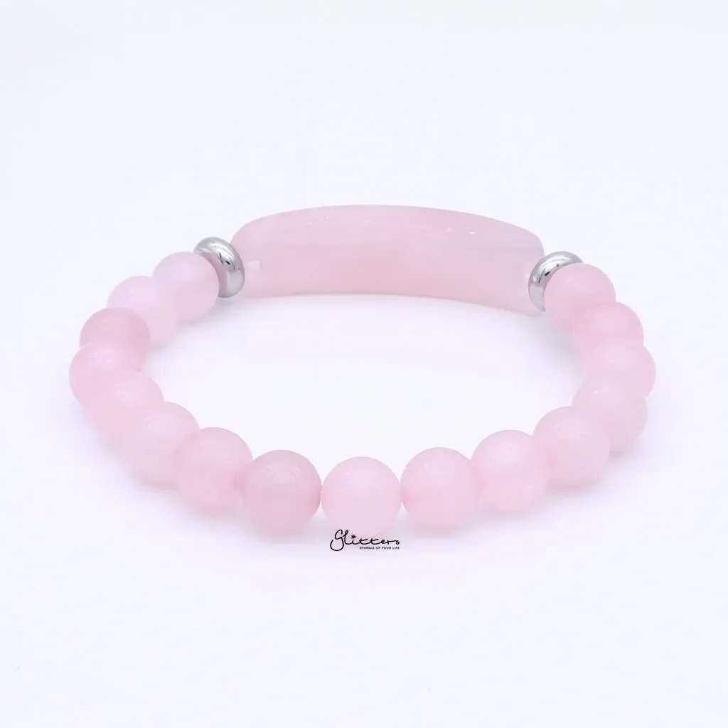 Rose Quartz Semi Precious Stone Bracelet