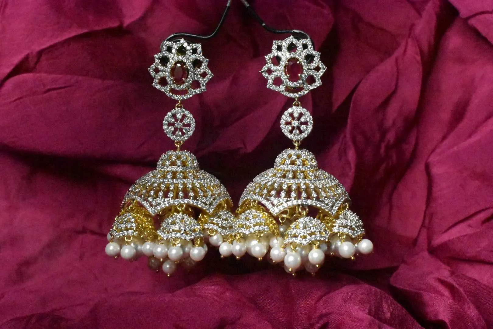 Royal Ravishing Diamond Jhumkas