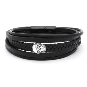 Skull Multilayer Leather Bracelet