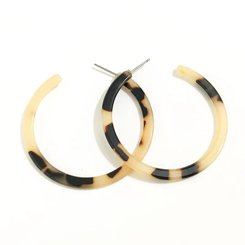 Stein Acetate Earrings