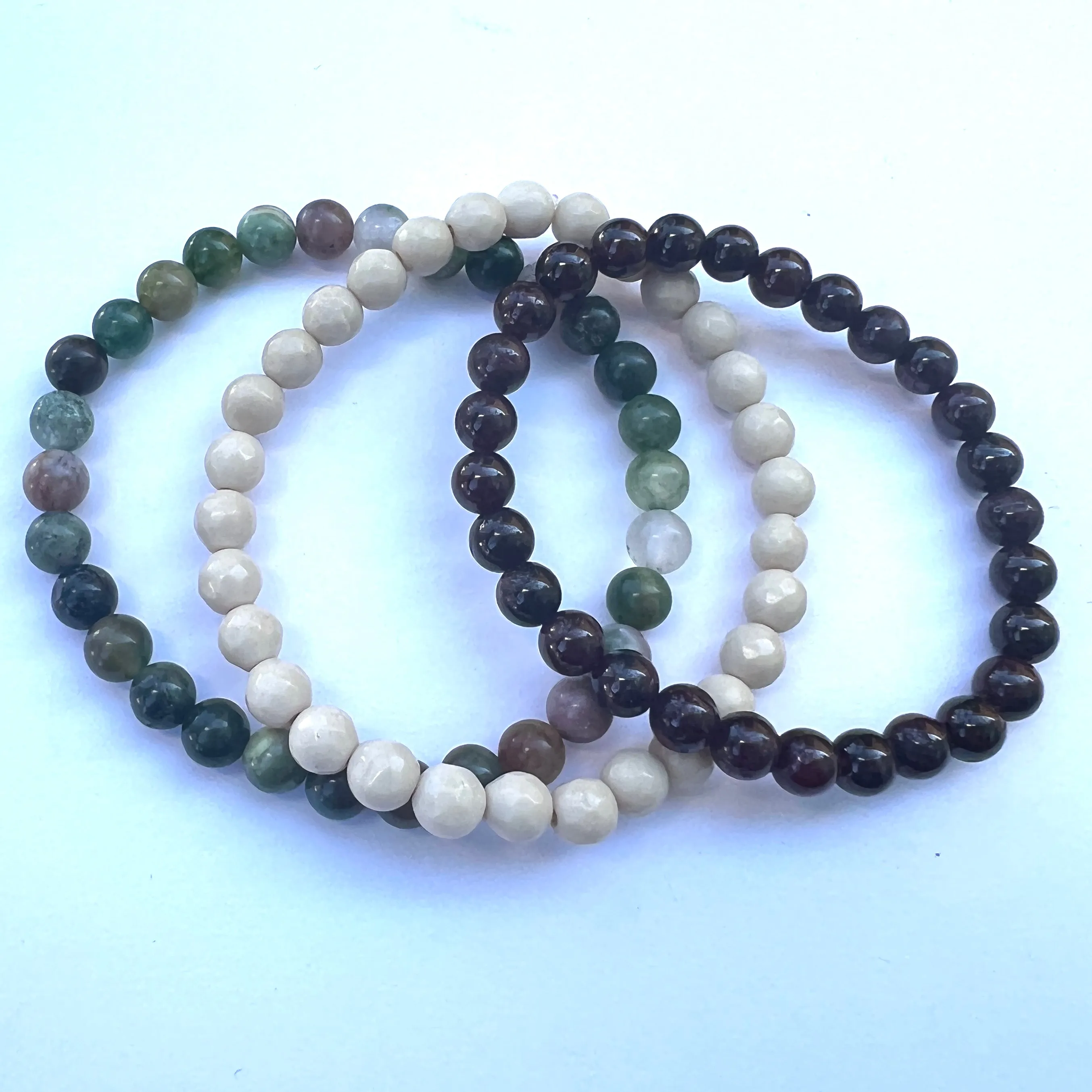 Stone Stretchy Bracelets - 6mm