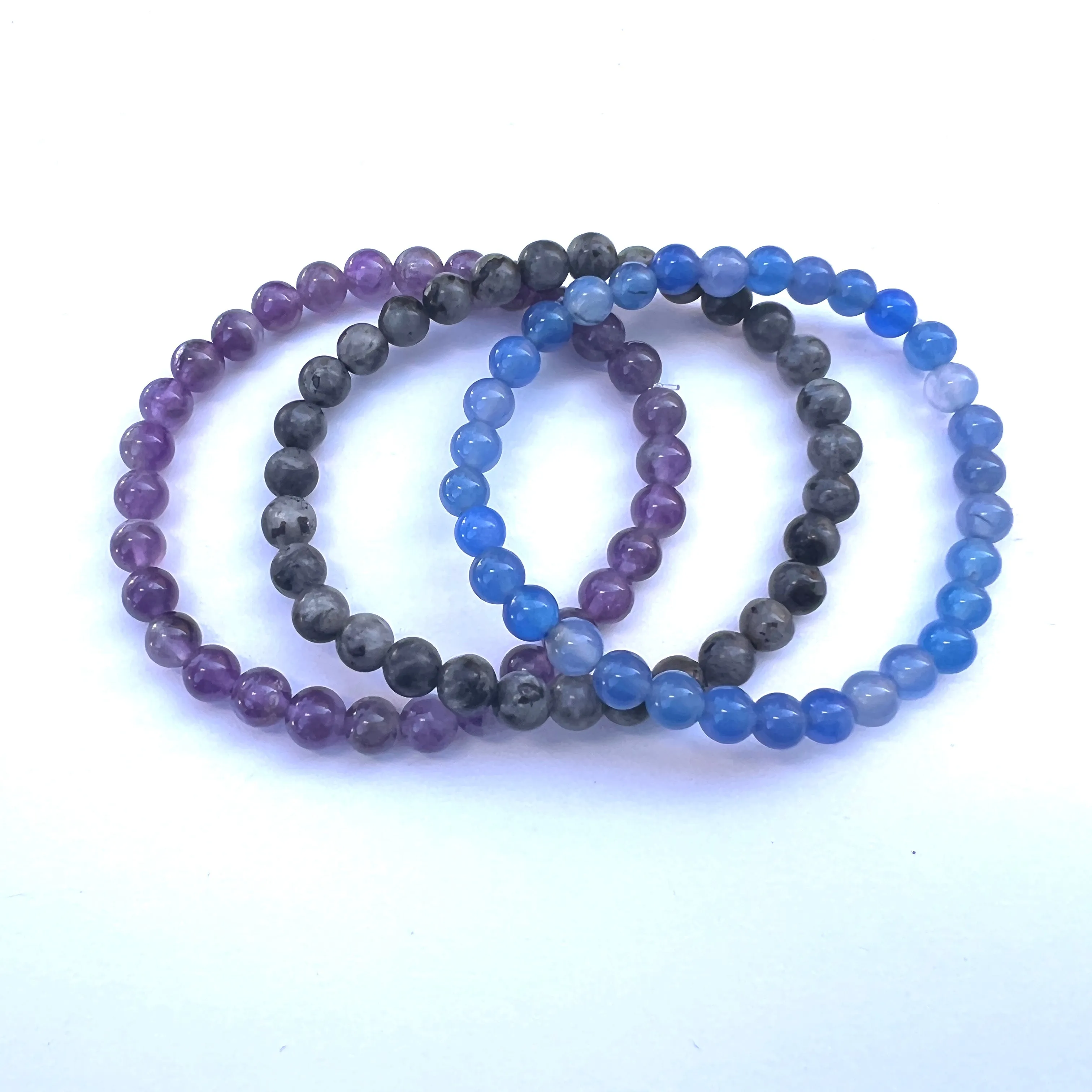 Stone Stretchy Bracelets - 6mm