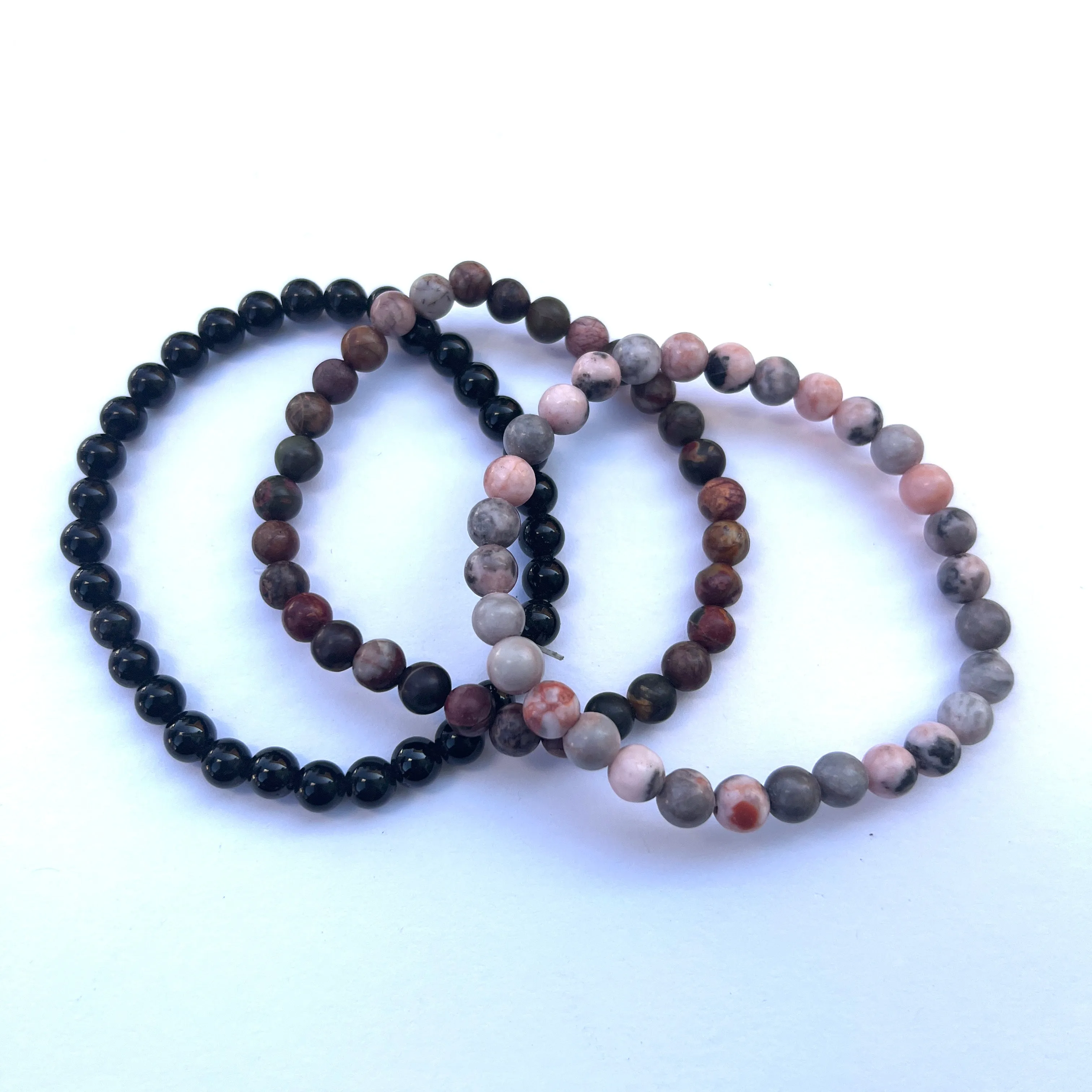 Stone Stretchy Bracelets - 6mm