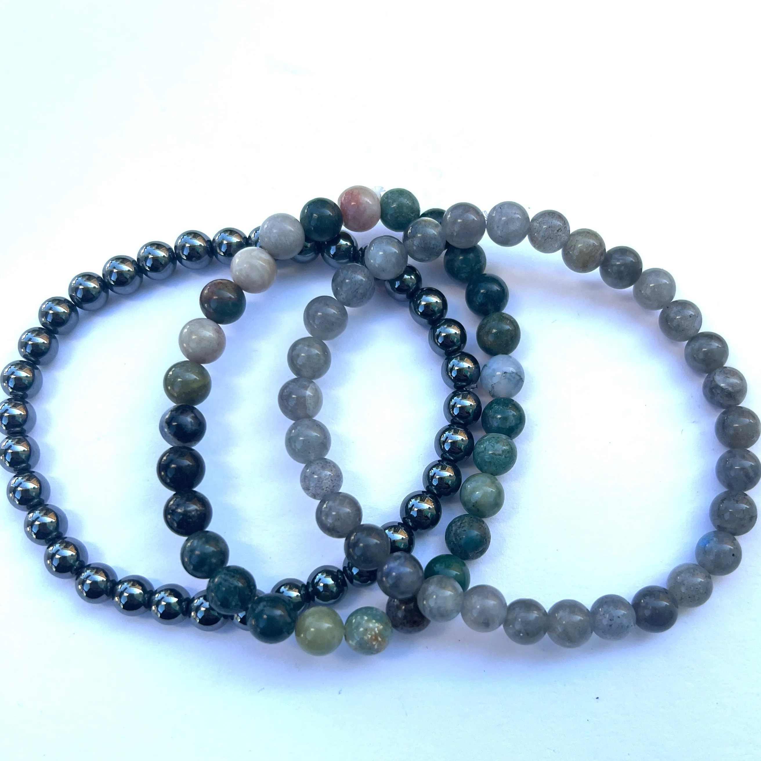 Stone Stretchy Bracelets - 6mm