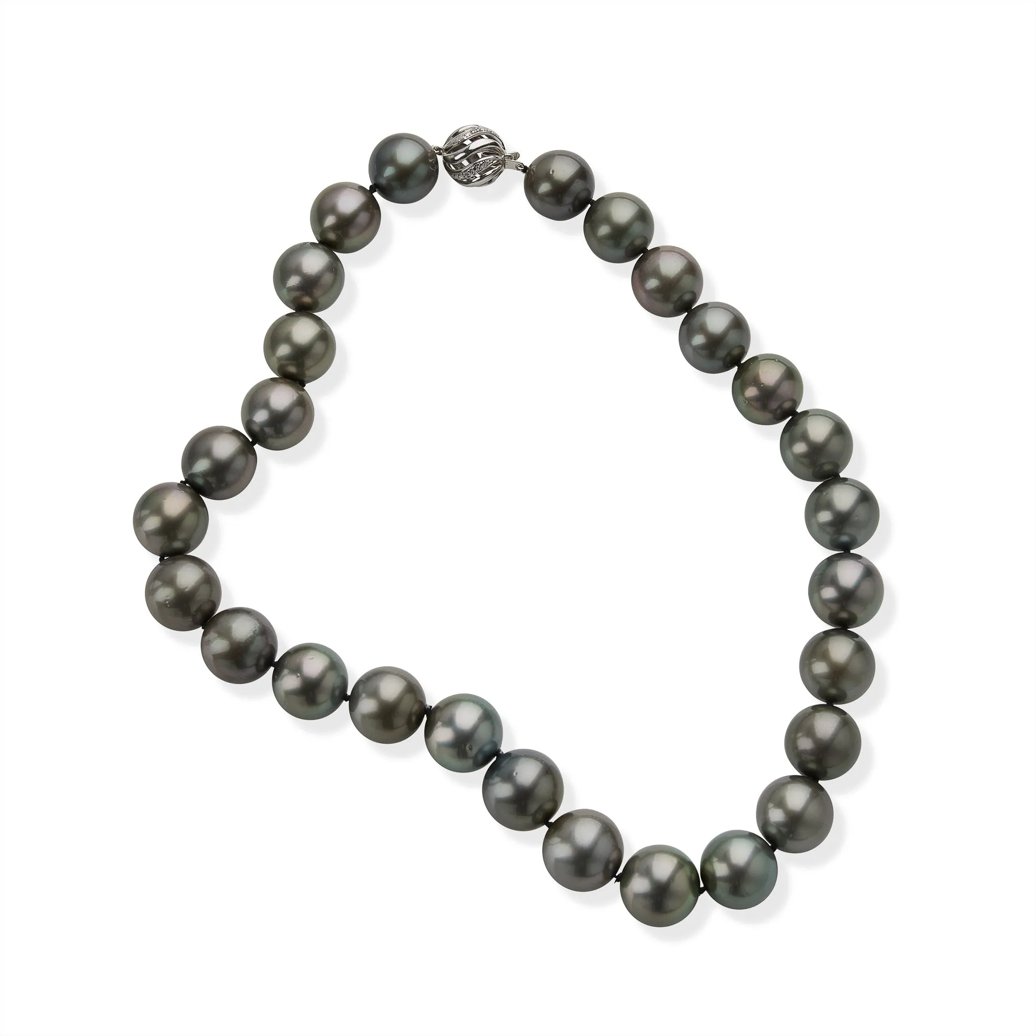 Tahitian Natural Color Cultured South Sea Pearl Necklace