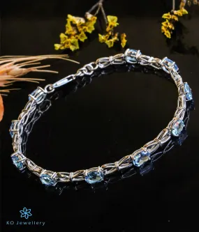 The Astral Blue Silver Bracelet