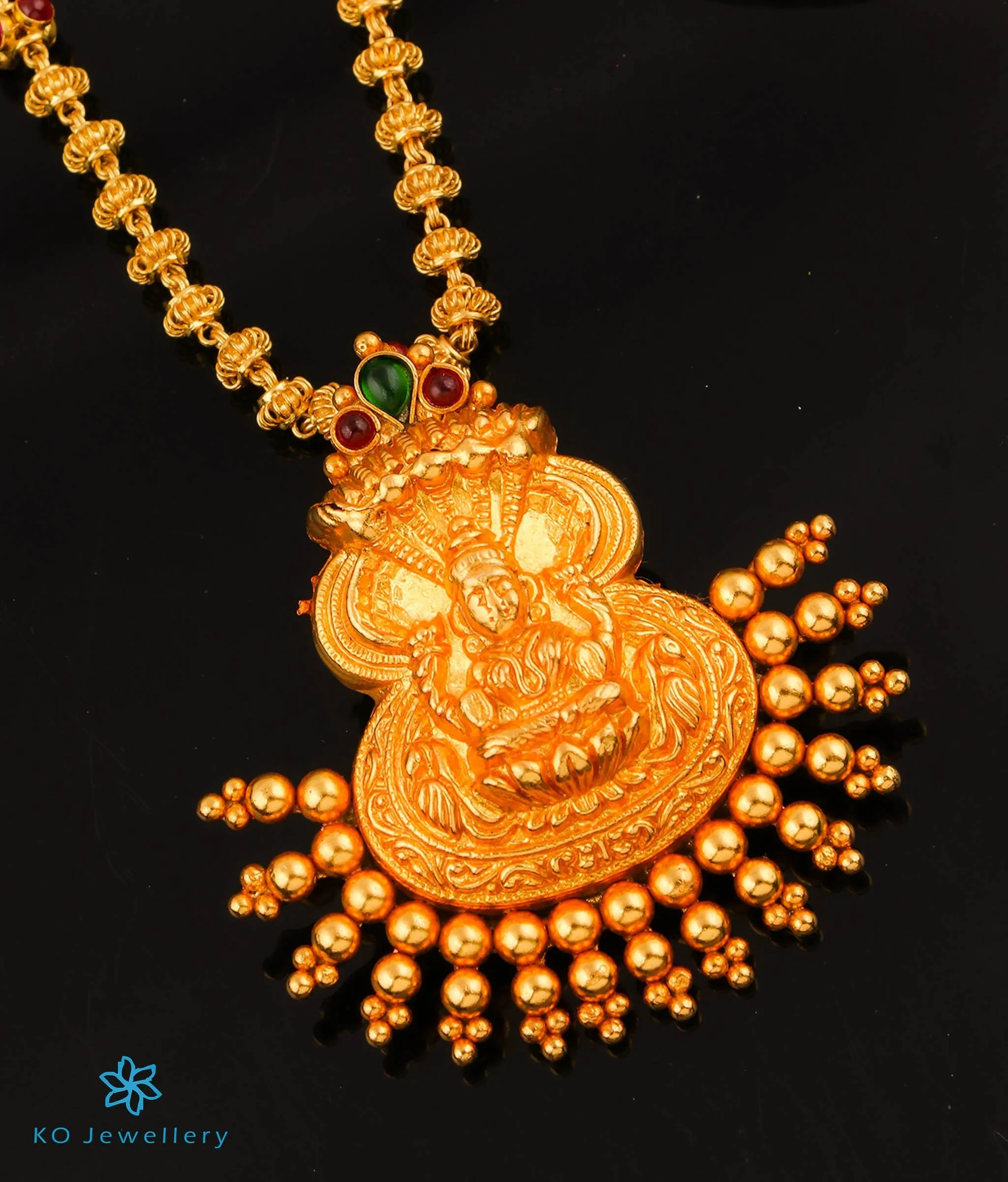 The DhanLakshmi Silver Nellikai Necklace