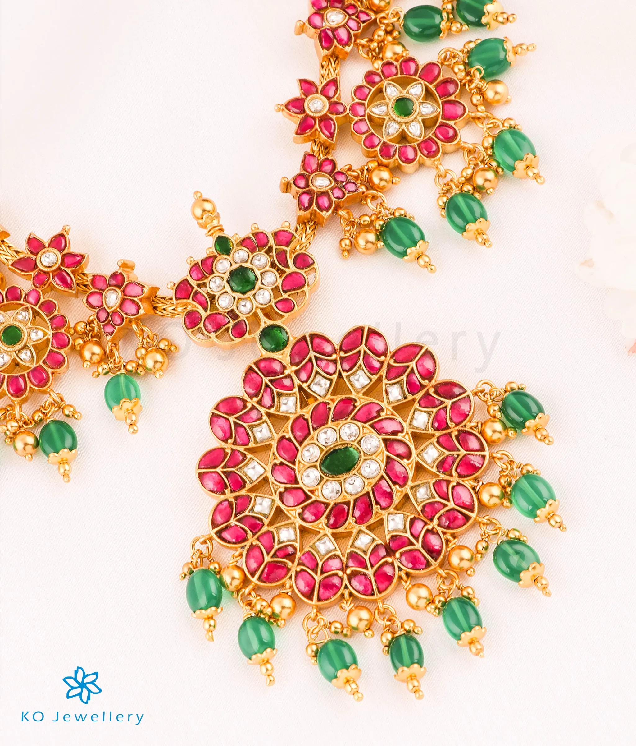 The Roya Silver Kundan-Jadau Necklace