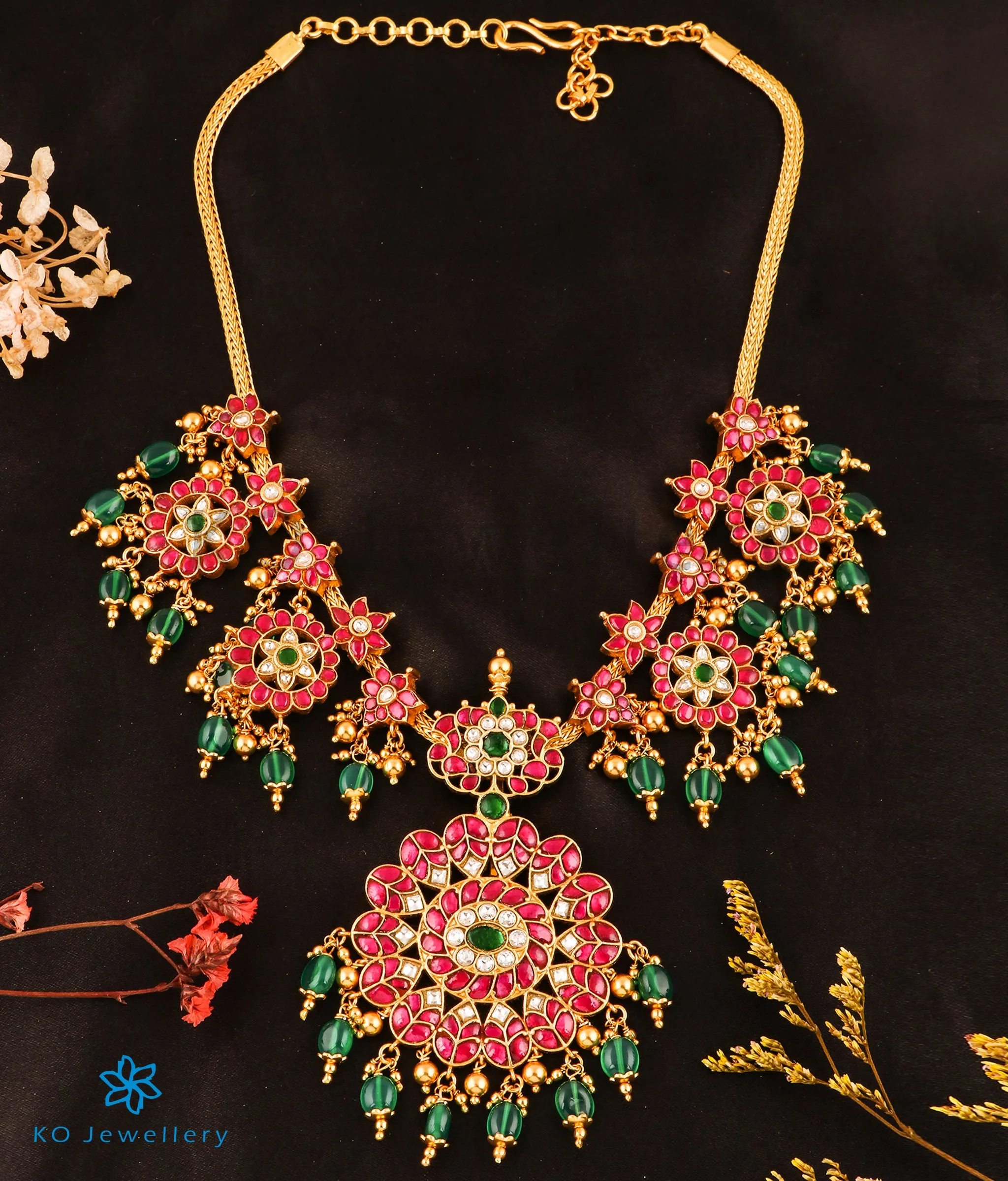 The Roya Silver Kundan-Jadau Necklace