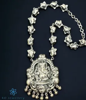 The Viratpati Silver Ganesha  Nakkasi Necklace