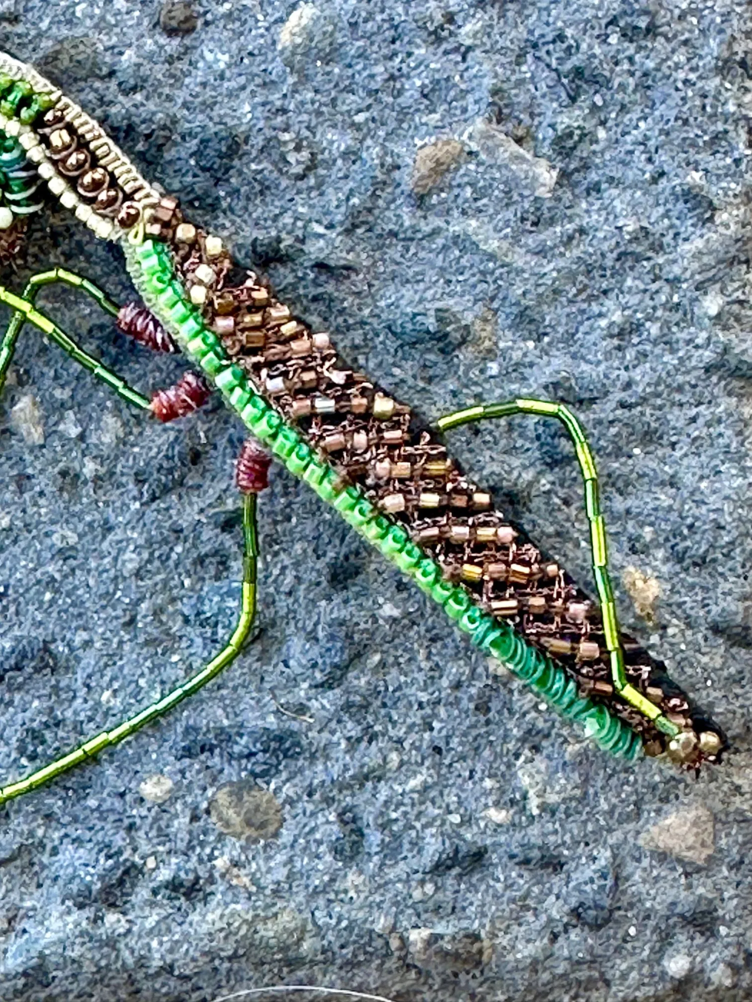 Trovelore Brooch Green Mantis