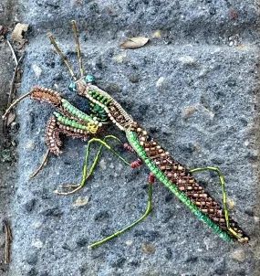 Trovelore Brooch Green Mantis