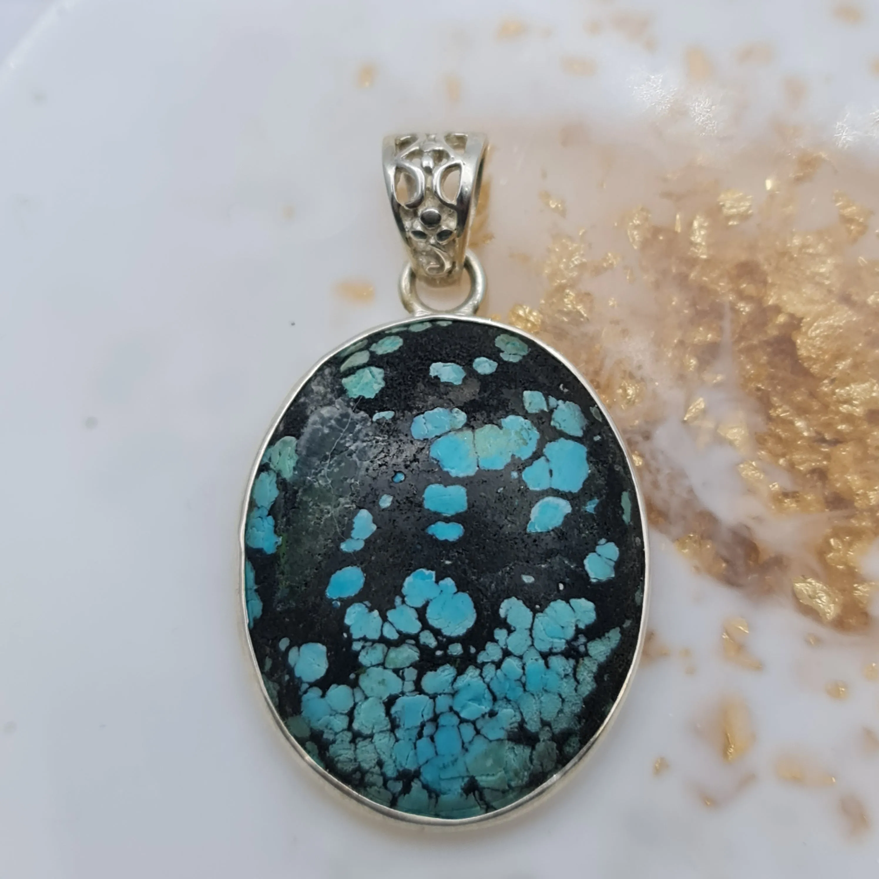 Turquoise Stone pendant large