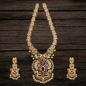 Uncut Diamond Long Necklace Set By Asp Fashion Jewellery