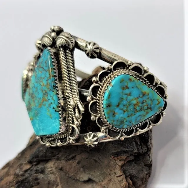 Vintage Natural Candelaria Turquoise Bracelet