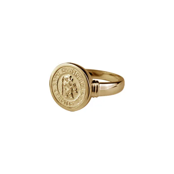 Von Treskow Round St Christopher Ring